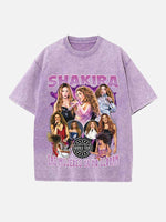 Shakira Print Round Neck T-shirt