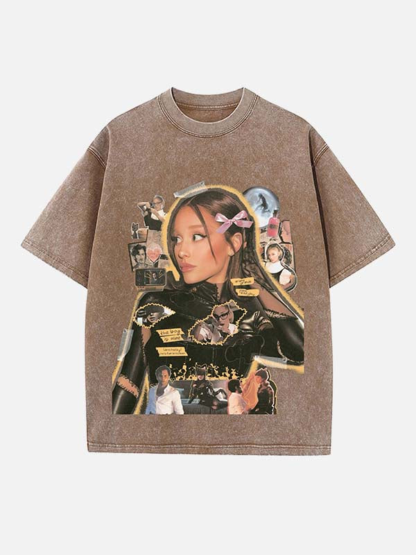 Ariana Grande Print Round Neck T-shirt