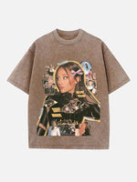 Ariana Grande Print Round Neck T-shirt