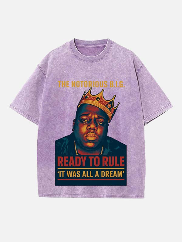 The Notorious B.I.G. Print Round Neck T-shirt