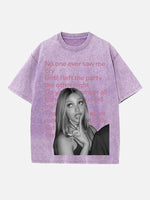 PinkPantheress Print Round Neck T-shirt