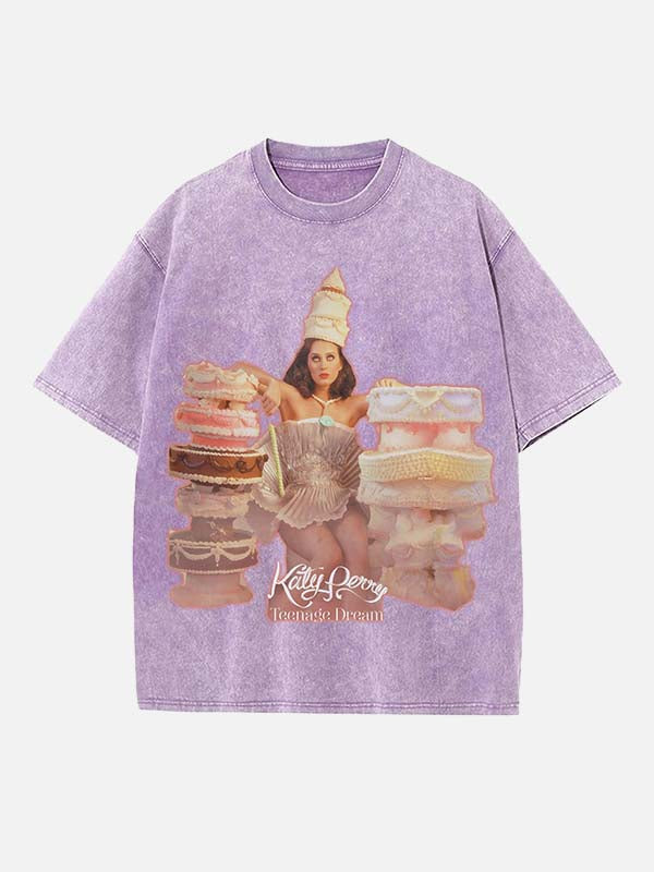 Katy Perry Print Round Neck T-shirt