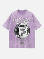 ABBA Print Round Neck T-shirt