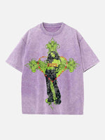 Charli xcx Print Round Neck T-shirt