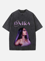 Nicki Minaj Print Round Neck T-shirt