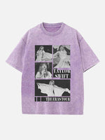 Taylor Swift Print Round Neck T-shirt