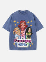 Sabrina Carpenter & Billie Eilish & Chappell Roan Print Round Neck T-shirt