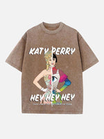 Katy Perry Print Round Neck T-shirt