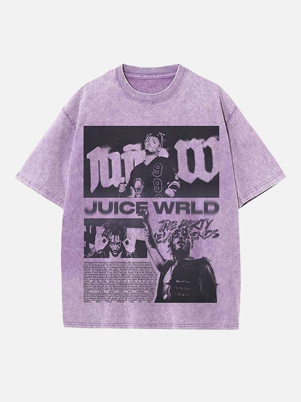 Juice WRLD Print Round Neck T-shirt