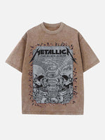 Metallica Print Round Neck T-shirt