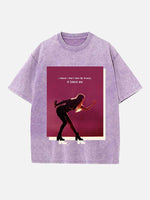 Taylor Swift Print Round Neck T-shirt