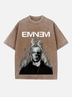 Eminem Print Round Neck T-shirt