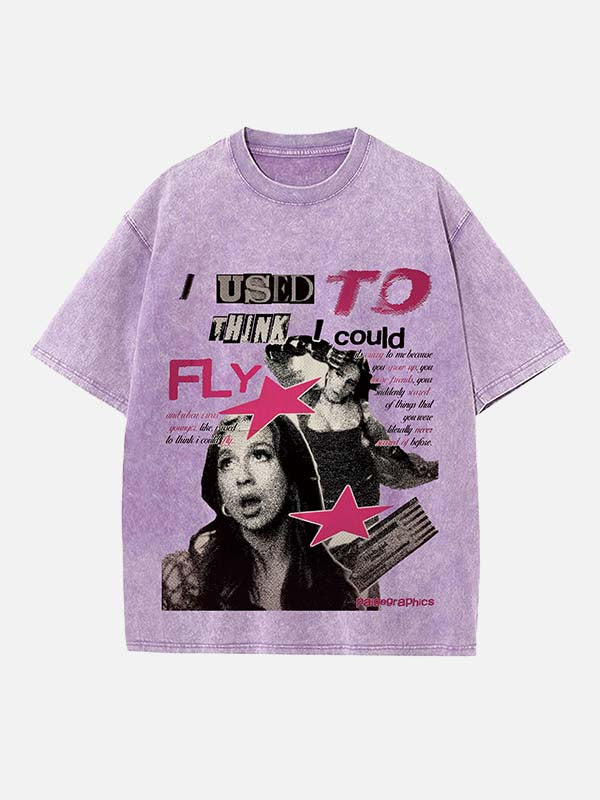 Tate McRae Print Round Neck T-shirt