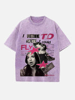 Tate McRae Print Round Neck T-shirt