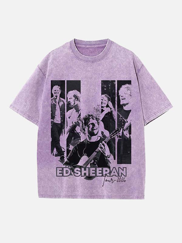 Ed Sheeran Print Round Neck T-shirt