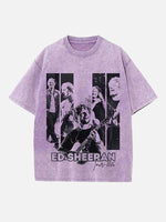 Ed Sheeran Print Round Neck T-shirt