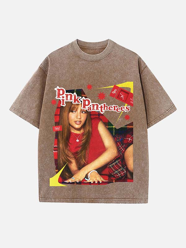 PinkPantheress Print Round Neck T-shirt