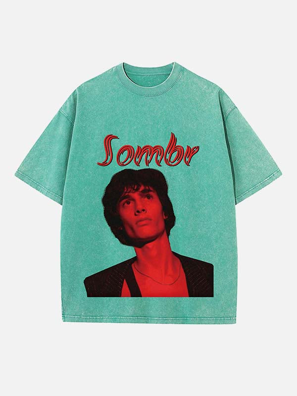 Sombr Print Round Neck T-shirt