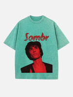 Sombr Print Round Neck T-shirt
