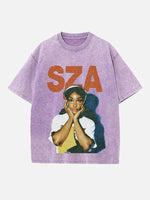 SZA Print Round Neck T-shirt