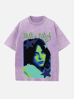 Billie Eilish Print Round Neck T-shirt