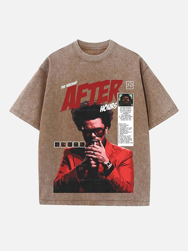 The Weeknd Print Round Neck T-shirt