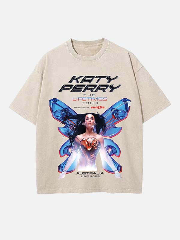 Katy Perry Print Round Neck T-shirt