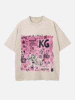 Karol G Print Round Neck T-shirt