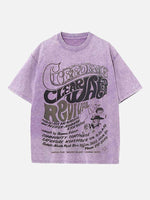 Creedence Clearwater Revival Print Round Neck T-shirt