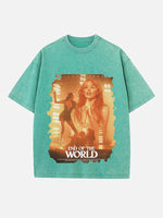 Miley Cyrus Print Round Neck T-shirt
