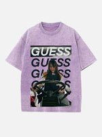 Billie Eilish Print Round Neck T-shirt