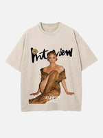 Jennifer Lopez Round Neck T-shirt