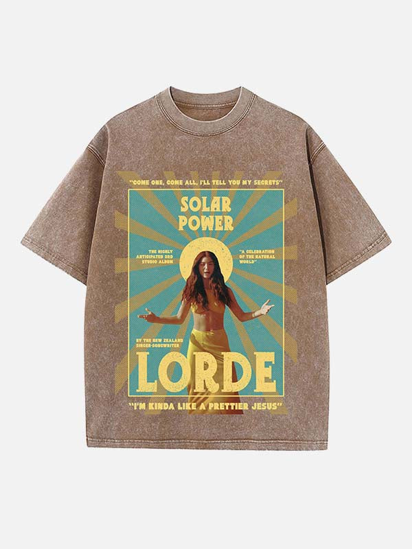 Lorde Print Round Neck T-shirt
