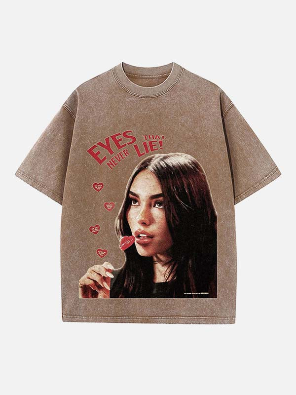 Madison Beer Print Round Neck T-shirt