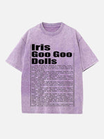 The Goo Goo Dolls Print Round Neck T-shirt
