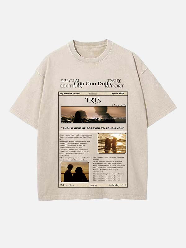 The Goo Goo Dolls Print Round Neck T-shirt
