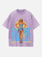 Sabrina Carpenter Print Round Neck T-shirt