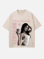 Madison Beer Print Round Neck T-shirt