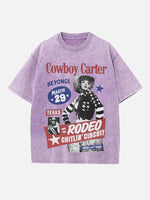 Beyoncé Print Round Neck T-shirt