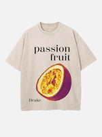 Drake Print Round Neck T-shirt