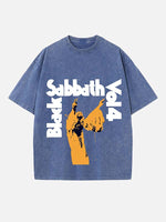 Black Sabbath Print Round Neck T-shirt