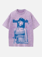 Doja Cat Print Round Neck T-shirt