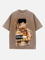 Rihanna Print Round Neck T-shirt