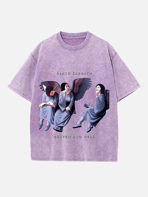 Black Sabbath Print Round Neck T-shirt