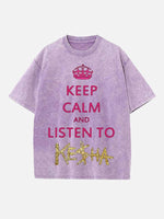 Kesha Print Round Neck T-shirt