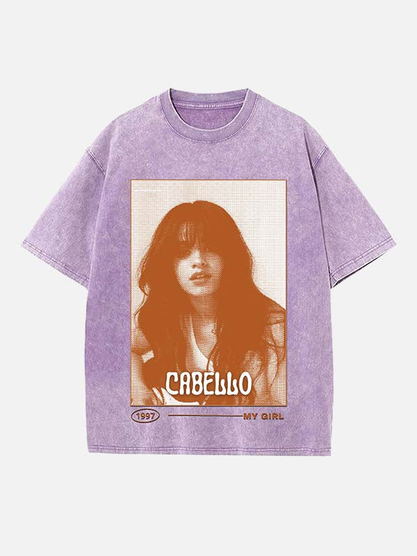 Camila Cabello Print Round Neck T-shirt
