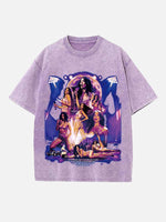 Dua Lipa Print Round Neck T-shirt