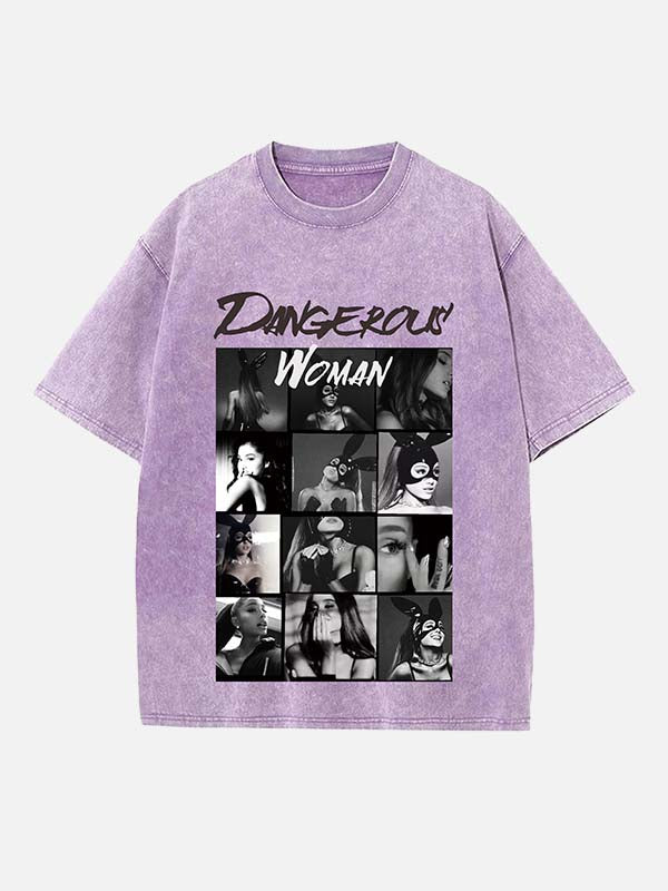 Ariana Grande Print Round Neck T-shirt