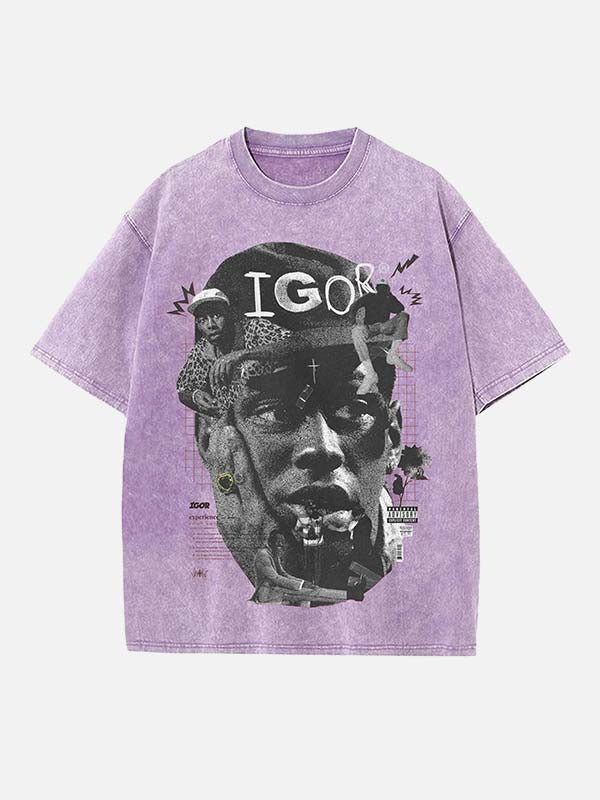 Tyler, The Creator Print Round Neck T-shirt