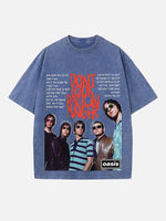 Oasis Print Round Neck T-shirt